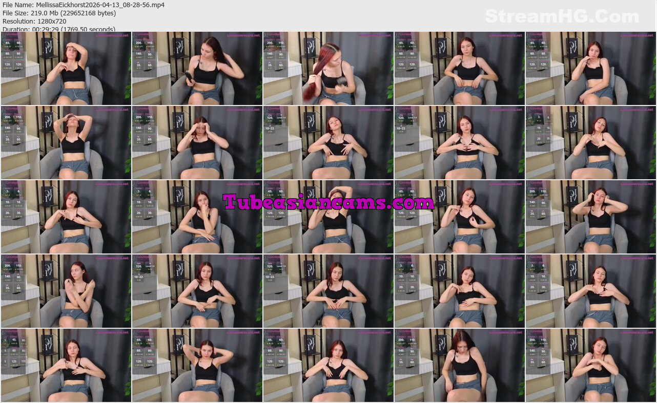 Webcam Model MellissaEickhorst Videos | Tubeasiancams